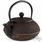 Cast iron teapot (embellished brass exterior), with traditional Japanese Tetsubin design.  Capacity 800 ml.  Cast iron teapot (embellished brass exterior), with traditional Japanese Tetsubin design.  Capacity 800 ml.