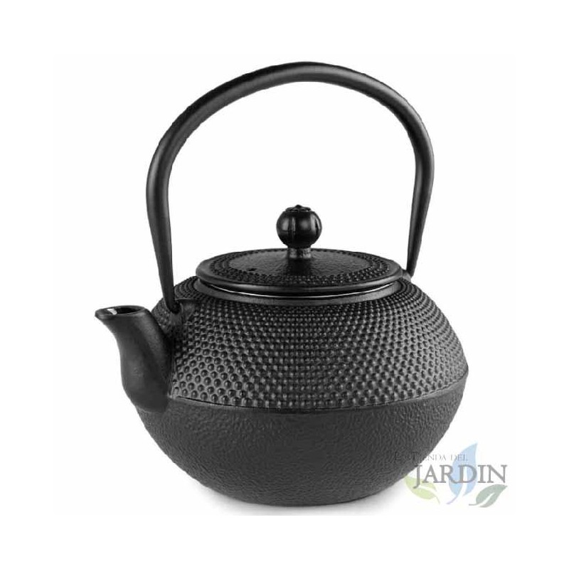  Teekanne aus Gusseisen im traditionellen japanischen Tetsubin-Design.  Fassungsvermögen 1200ml.