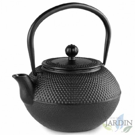 Teekanne aus Gusseisen mit traditionellem japanischen Tetsubin-Design. Fassungsvermögen 1200 ml.