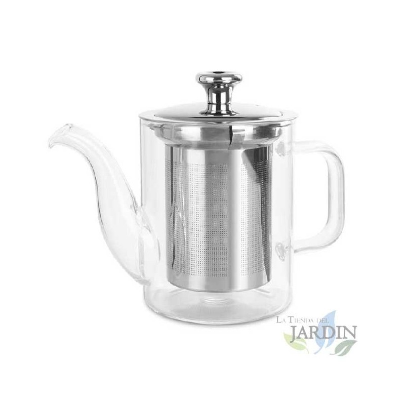 Bule de vidro borossilicato, resistente ao calor, capacidade de 400 ml, bule de vidro, chá Bule de vidro borossilicato, resistente ao calor, capacidade de 400 ml, bule de vidro, chá