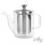 Borosilicate glass teapot with high thermal resistance.  400ml capacity.