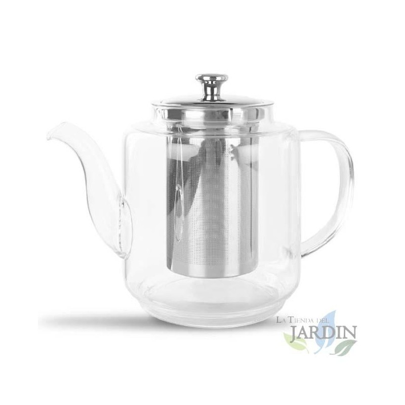  Teekanne aus Borosilikatglas mit großer Wärmebeständigkeit.  Fassungsvermögen 1000ml.