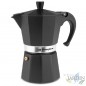 Italienische Aluminium-Kaffeemaschine BLACK Orbegozo.  Fassungsvermögen 6 Tassen.