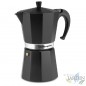 Cafeteira italiana de alumínio preto com 12 xícaras, cafeteira expresso, café