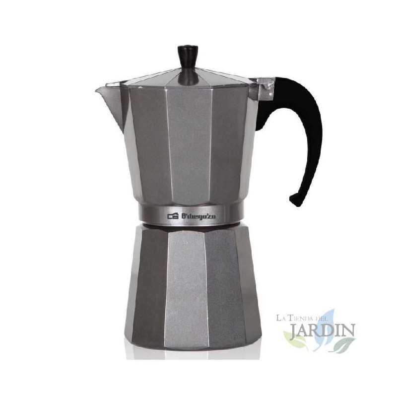 Cafetière italienne en aluminium ARGENT Orbegozo. Capacité 6 tasses Cafetière italienne en aluminium ARGENT Orbegozo. Capacité 6 tasses
