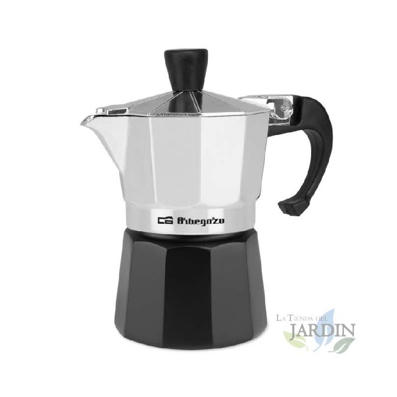 Orbegozo aluminum Italian coffee maker.  Capacity 1 cup. Orbegozo aluminum Italian coffee maker.  Capacity 1 cup.
