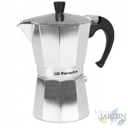  Orbegozo italienische Kaffeemaschine aus Aluminium.  Fassungsvermögen 6 Tassen.