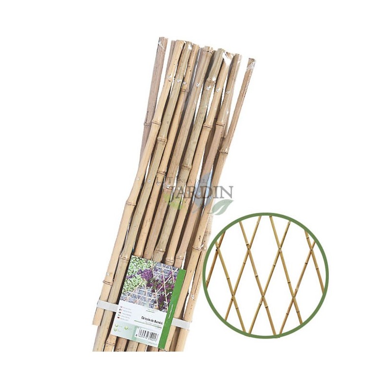 Suinga Celosia de Bambu de 120 x 240 cm, para enredaderas. Útil para jardines, vallas, decoración, sujeción de plantas