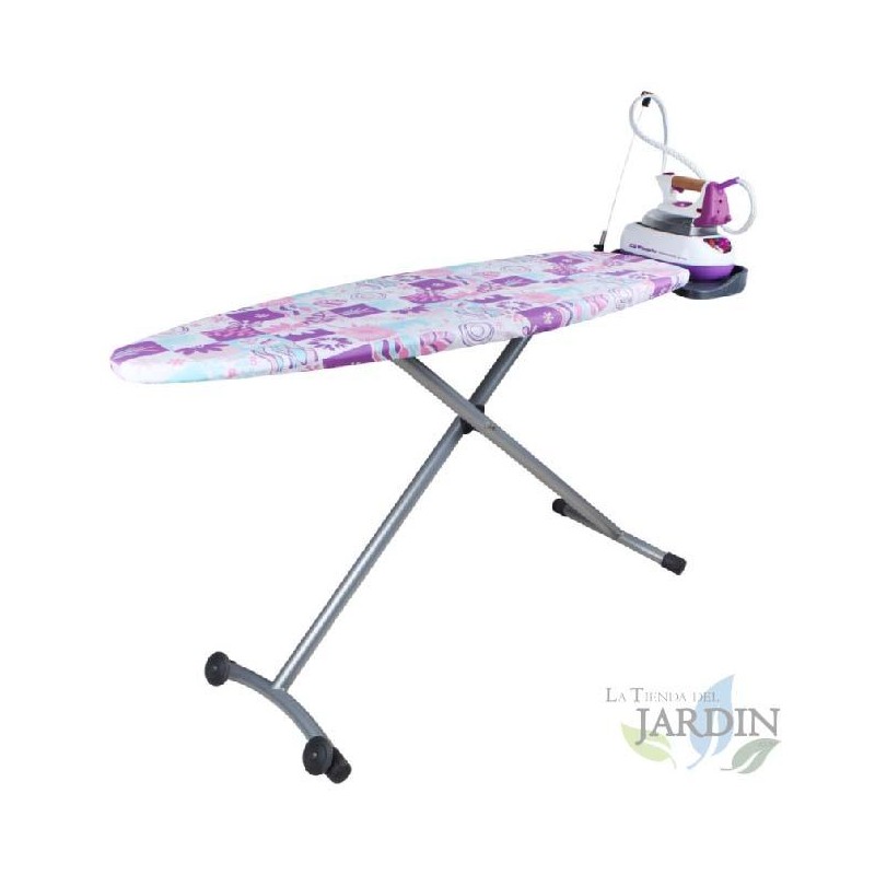 Orbegozo ironing table. Made of steel mesh. Adjustable height up to 93 cm. Measures 135x46 cm. Orbegozo ironing table. Made of steel mesh. Adjustable height up to 93 cm. Measures 135x46 cm.