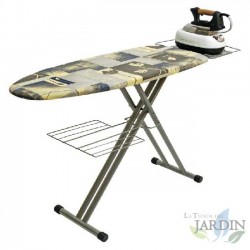 Orbegozo ironing board. Steel rack. Adjustable height up to 93 cm. Dimensions: 117 x 40 cm.