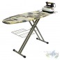 Tábua de passar roupa 117x40 cm, Mesa de passar roupa com grade de aço, altura ajustável até 93 cm, fácil de passar Tábua de passar roupa 117x40 cm, Mesa de passar roupa com grade de aço, altura ajustável até 93 cm, fácil de passar