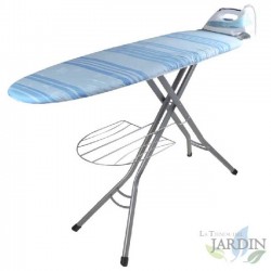 Orbegozo ironing board. Adjustable height up to 92 cm. Dimensions: 122 x 38 cm. 100% cotton cover.