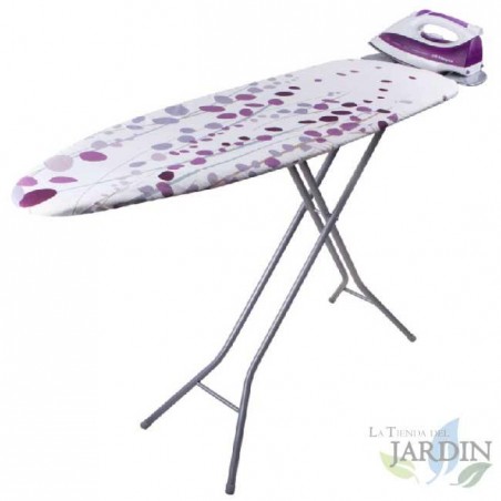 Orbegozo Bügelbrett. Stahlgestell. Höhenverstellbar bis 92 cm. Maße: 114 x 36 cm.
