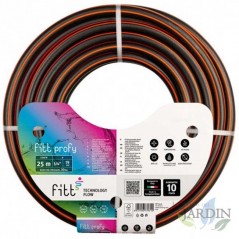 Mangueira de irrigação de jardim de 15 mm 5/8" 50 m. Alta pressão, PVC de 3 camadas, profissional. Resistente ao ozônio e às alg