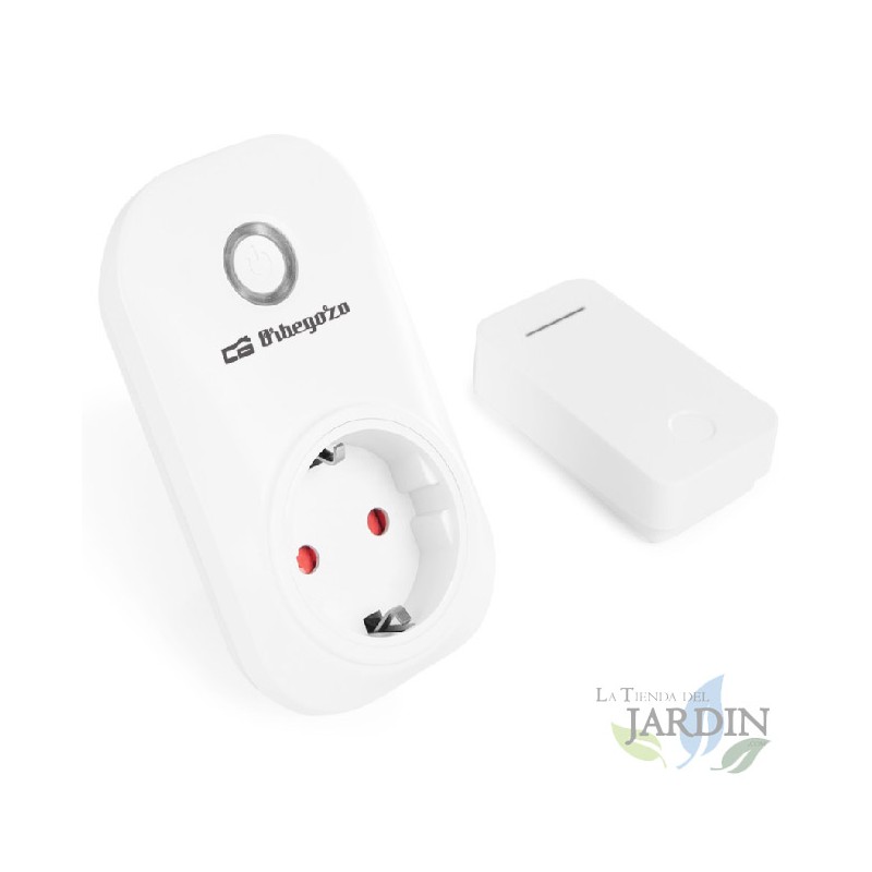  Spina controllata con telecomando senza batterie Orbegozo.  Potenza massima 3.680 W.