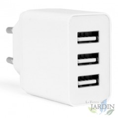  Stecker für jedes USB-Gerät von Orbegozo.  3 Geräte können gleichzeitig verbunden werden.