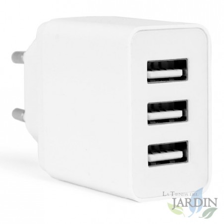 Orbegozo USB-Stecker für jedes Gerät. Drei Geräte können gleichzeitig angeschlossen werden.