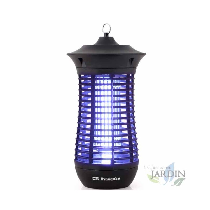 Zanzaricida elettrico Orbegozo da 18 W. Area di applicazione: 160 m². Elimina gli insetti con una scossa elettrica.