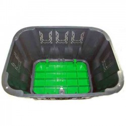 Medium rectangular irrigation box with lid and screw