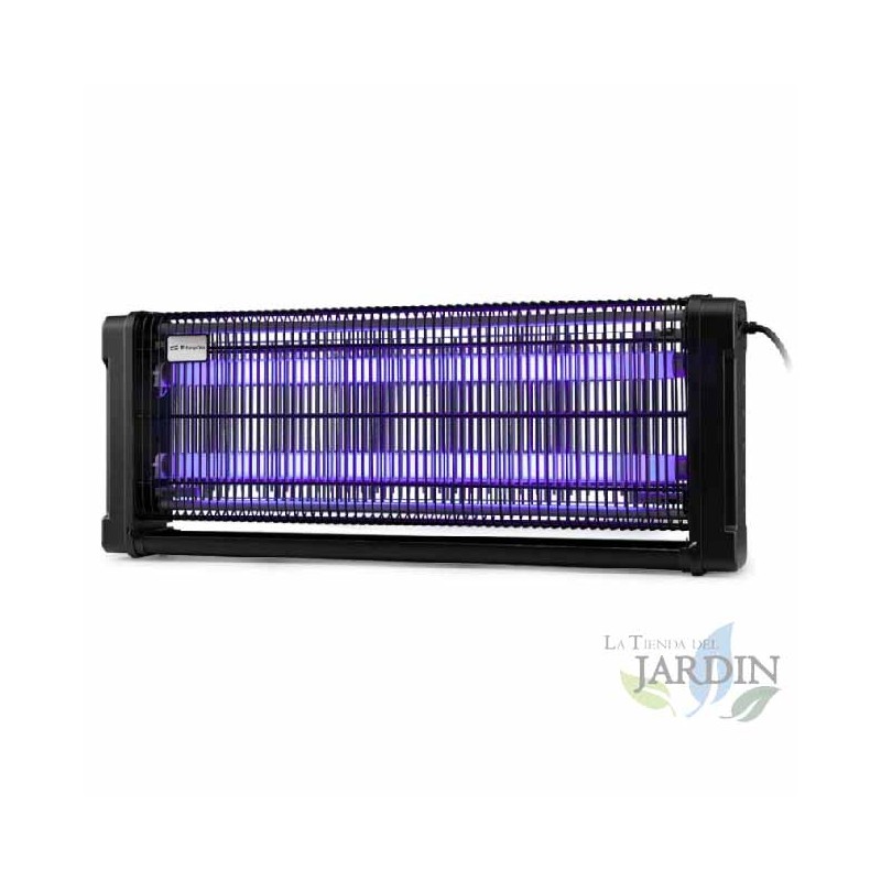 Electric mosquito killer 40W Orbegozo. Application area: 150 m2. Top opening design to attract more insects. Electric mosquito killer 40W Orbegozo. Application area: 150 m2. Top opening design to attract more insects.