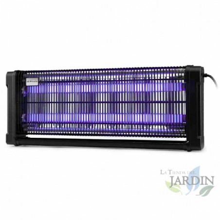 Mata-mosquitos elétrico Orbegozo de 40 W. Cobre 150 m², elimina insetos com um choque elétrico e possui design inovador.