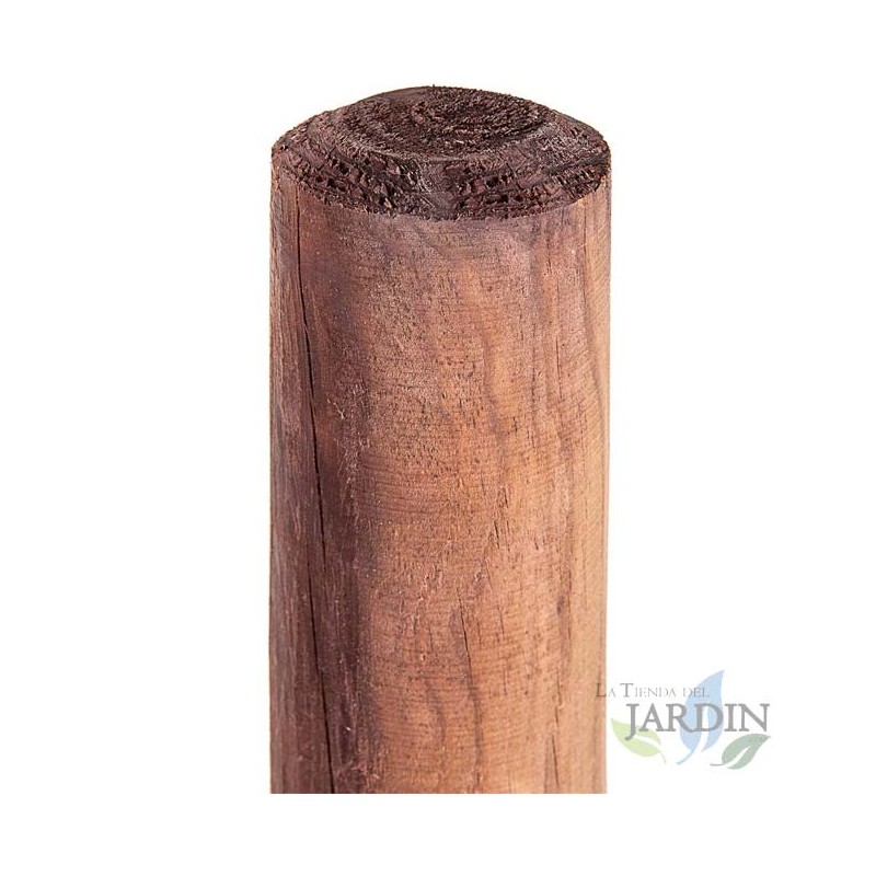 Poteau en bois, Tuteur d'arbre Ø8 cm x 150cm, poteaux bois ronds, palissades, piquets de fixation