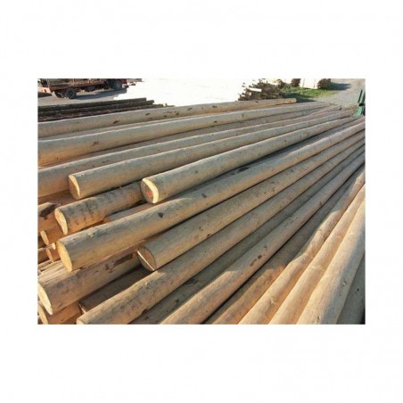 Pali per alberi Ø8 cm x 200 cm, pali rotondi in legno, palizzate, picchetti di fissaggio