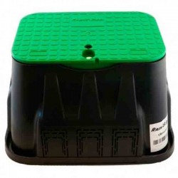 Medium rectangular irrigation box with lid and screw