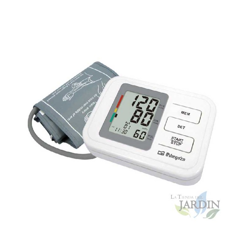 Orbegozo arm blood pressure monitor. 2 storage memories 60/60. LCD screen. Orbegozo arm blood pressure monitor. 2 storage memories 60/60. LCD screen.