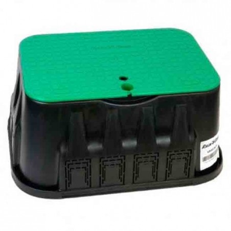 Grande boîte d'irrigation rectangulaire avec couvercle et vis