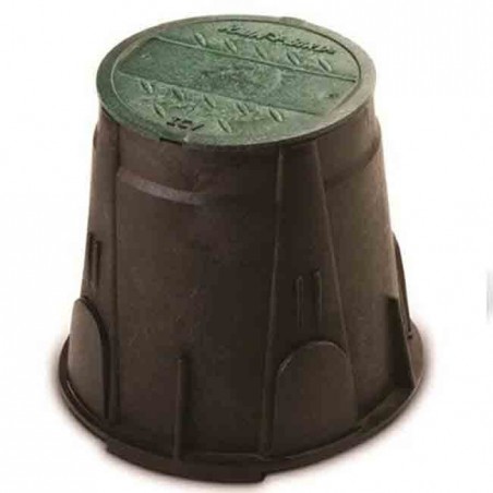 Arqueta de riego robusta redonda pequeña Rain Bird VB7RND, 22x25 cm