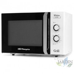 Micro-ondes avec Grill 1000W Orbegozo MIG3021. Capacité 30 L. 5 niveaux de puissance + 3 combinés gril-micro-ondes