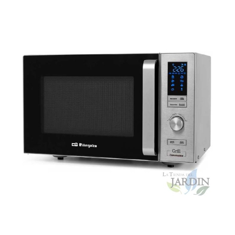 Micro-ondas Orbegozo de 900 W. Capacidade de 25 L. Grill de 1950 W. Convecção.