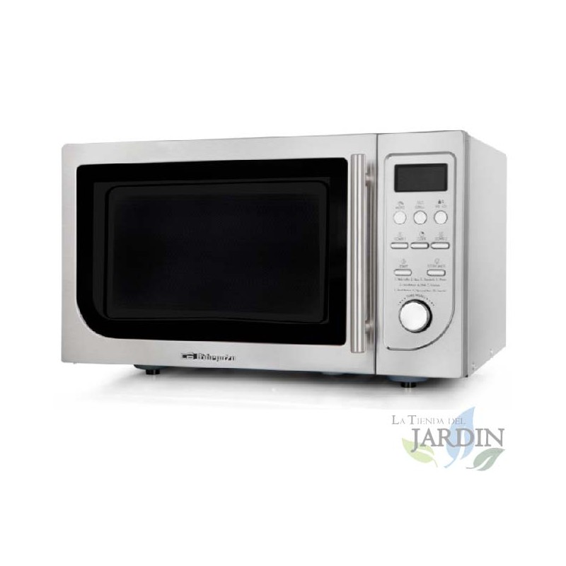 900 W Orbegozo-Mikrowelle. Grill 1000 W. Fassungsvermögen 25 L. 8 Leistungsstufen. Rostfreier Stahl. 900 W Orbegozo-Mikrowelle. Grill 1000 W. Fassungsvermögen 25 L. 8 Leistungsstufen. Rostfreier Stahl.