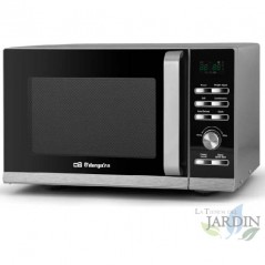 Micro-ondas Orbegozo de 700 W. Grill de 900 W. Capacidade de 20 L. 6 níveis de potência.