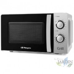 Micro-ondas Orbegozo 20L 700W. Grill 900W. 9 níveis de potência + Grill + Combi.