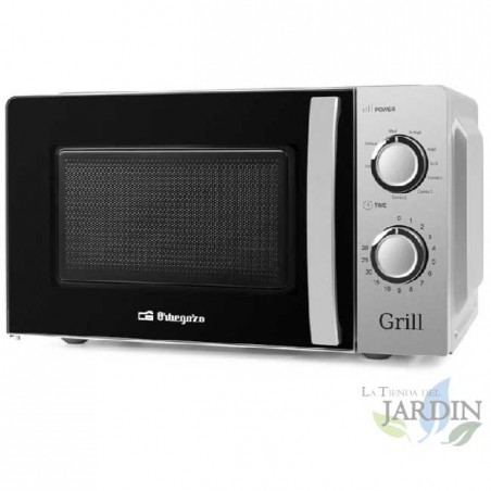  Mikrowelle 20 L Orbegozo 700W.  Grill 900W.  9 Leistungsstufen + Grill + Kombi.