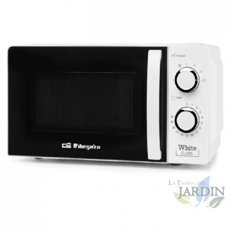  700 W Orbegozo microwave.  20 L capacity. 6 power levels.