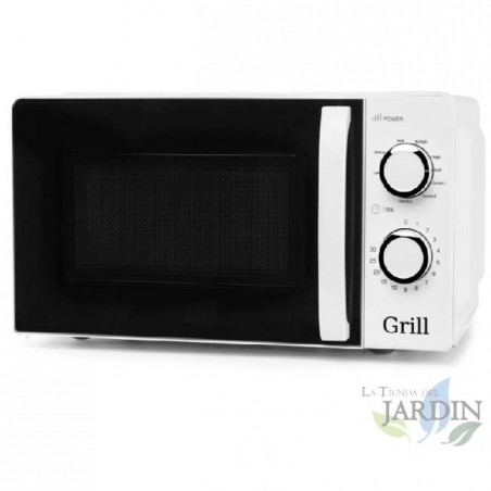  700 W Orbegozo microwave.  20 L capacity. 900 W grill. 9 power levels.