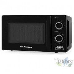 700 W Orbegozo microwave. Capacity 20 L. 6 power levels. 30 minute timer.