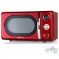 Roter Vintage-Mikrowellenherd 20 L. Mikrowellenleistung 700 W. Quartz-Grill 900 W. 10 Leistungsstufen. Digitaler Timer 95 Minute Roter Vintage-Mikrowellenherd 20 L. Mikrowellenleistung 700 W. Quartz-Grill 900 W. 10 Leistungsstufen. Digitaler Timer 95 Minute