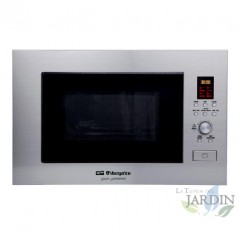 Built-in microwave 900 W Orbegozo. 1000 W Grill. Capacity 23 L. Stainless Steel.