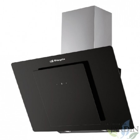 Cappa decorativa in vetro Orbegozo. 1 motore da 210W. Classe di efficienza energetica D.