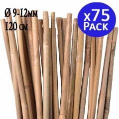 Poste Tutor De Madera 150 Cm, Diámetro 4 Cm (pack 20), Poste De Madera  Redondo Con Punta, Empalizadas, Estaca De Fijación con Ofertas en Carrefour