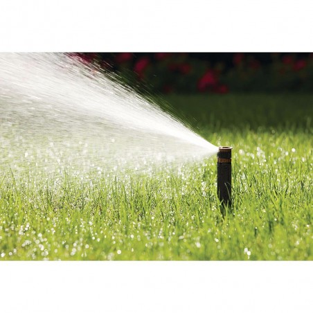 Bico de irrigação Rain Bird HE-Van-15, alta eficiência e economia de água. Alcance de 3,7 m, marrom.