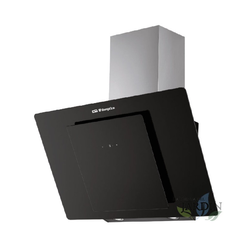 Orbegozo decorative glass hood. 1 210W motor. Energy efficiency class D. Dimensions: 69.5 x 40.5 x 47 cm. Orbegozo decorative glass hood. 1 210W motor. Energy efficiency class D. Dimensions: 69.5 x 40.5 x 47 cm.