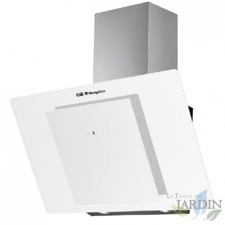  Orbegozo decorative glass hood.  Energy efficiency class D. Dimensions: 69.5 x 40.5 x 47 cm.  WHITE.