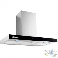  Decorative hood with Orbegozo black tempered glass front.  230W motor.  energy class A