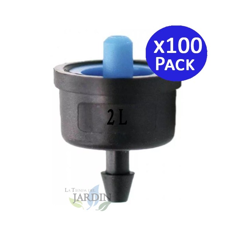Lot de 100 Goutteur d'irrigation 2 litres/heure goutte à goutte, système d'arrosage Automatique, système micro drip Lot de 100 Goutteur d'irrigation 2 litres/heure goutte à goutte, système d'arrosage Automatique, système micro drip