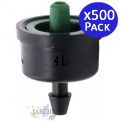 Gotero para riego 4 litros/hora, Turbulento Idrop. 500 goteros